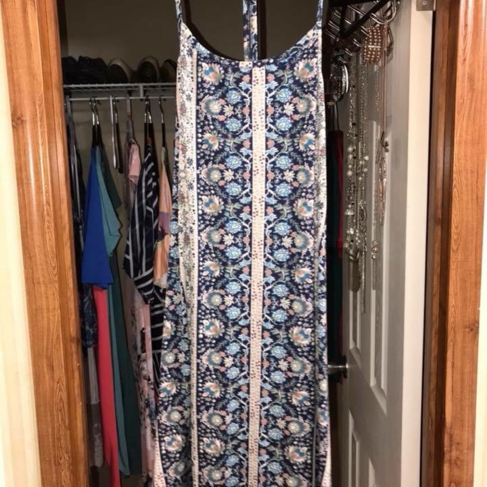 Short dress with spaghetti straps